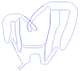 [68141-BZ170-00-87-EX-BFR] RUN, FR DOOR GLASS