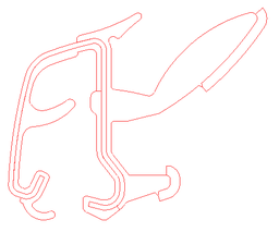 [68163-001] W/S, RR DOOR GLASS OUTER, RH