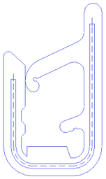 [56151-00] MOULDING, FR WINDOW INNER RH